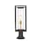 Z-Lite Dunbroch 1 Light Outdoor Pier Mounted Fixture, Deep Bronze + Outdoor Brass & Clear 584PHMR-553PM-DBZ - alternate 3
